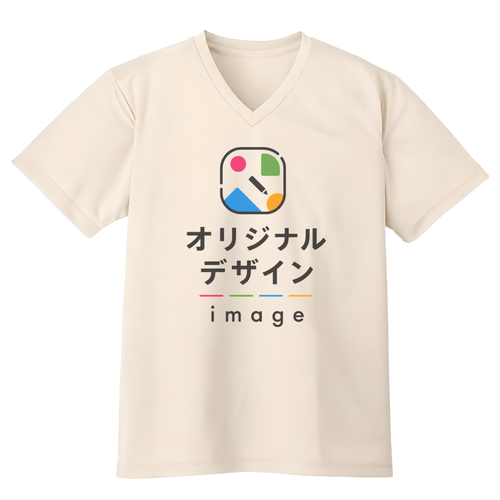 GLIMMER 4.4oz ドライVネックTシャツ